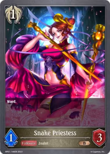 Snake Priestess (BP01-146EN), Advent of Genesis — Shadowverse card price