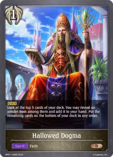 Hallowed Dogma (BP01-148EN), Advent of Genesis — Shadowverse card price