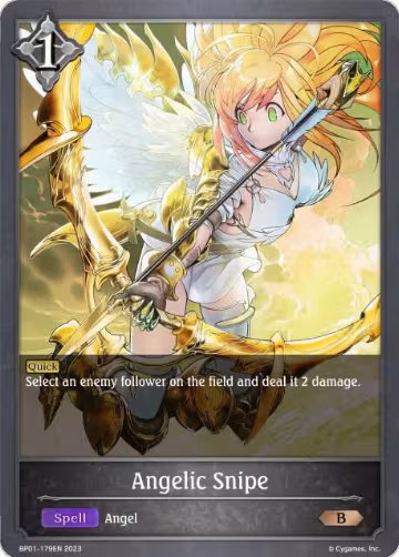 Angelic Snipe (BP01-179EN), Advent of Genesis — Shadowverse card price