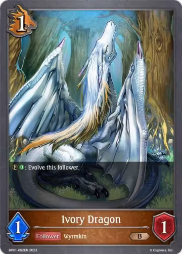 Ivory Dragon (BP01-092EN), Advent of Genesis — Shadowverse card price