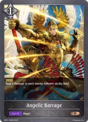 Angelic Barrage (BP01-180EN), Advent of Genesis — Shadowverse card price
