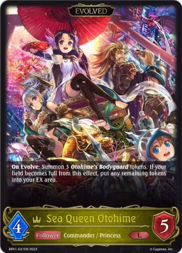 Sea Queen Otohime (Evolved) (BP01-027EN), Advent of Genesis — Shadowverse card price