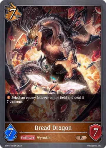 Dread Dragon (BP01-097EN), Advent of Genesis — Shadowverse card price