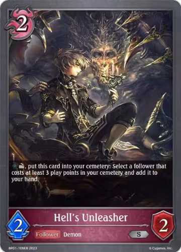 Hell's Unleasher (BP01-109EN), Advent of Genesis — Shadowverse card price