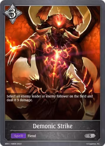 Demonic Strike (BP01-168EN), Advent of Genesis — Shadowverse card price