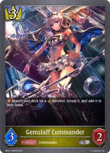 Gemstaff Commander (BP01-036EN), Advent of Genesis — Shadowverse card price