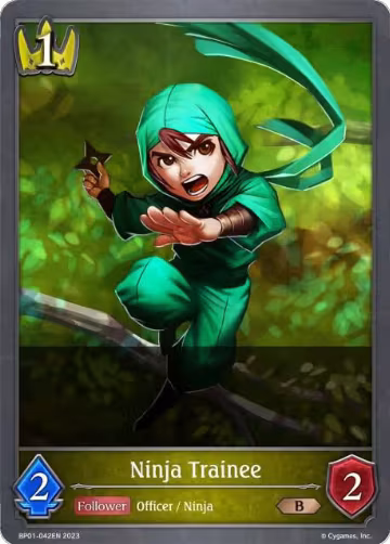 Ninja Trainee (BP01-042EN), Advent of Genesis — Shadowverse card price