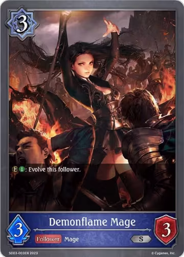 Demonflame Mage (SD03-003EN), Mysteries of Conjuration — Shadowverse card price
