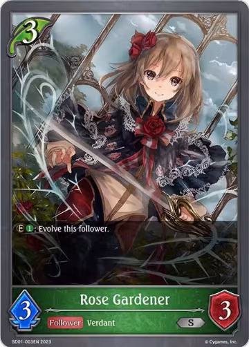Rose Gardener (SD01-003EN), Regal Fairy Princess — Shadowverse card price