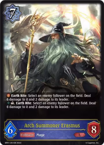Arch Summoner Erasmus (BP01-051EN), Advent of Genesis — Shadowverse card price