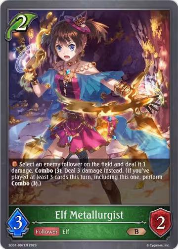 Elf Metallurgist (SD01-007EN), Regal Fairy Princess — Shadowverse card price