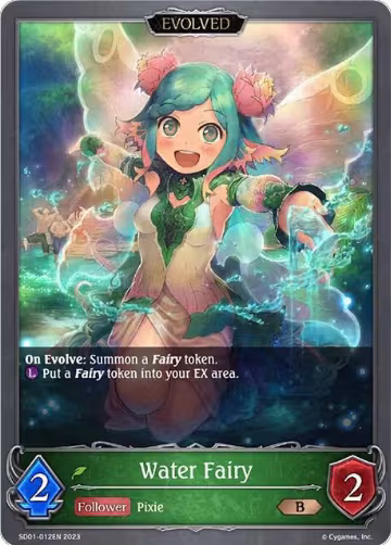 Water Fairy (Evolved) (SD01-012EN), Regal Fairy Princess — Shadowverse card price