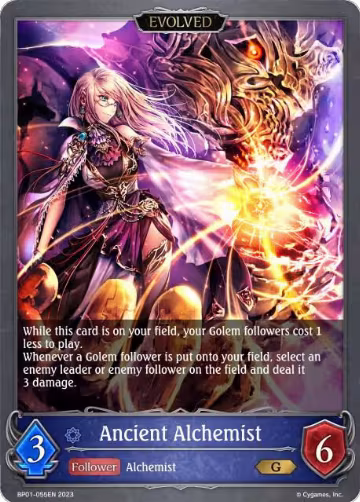 Ancient Alchemist (Evolved) (BP01-055EN), Advent of Genesis — Shadowverse card price