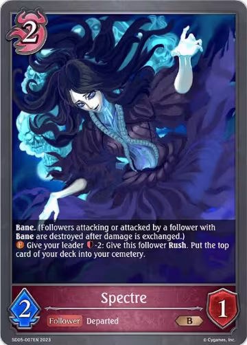 Spectre (SD05-007EN), Waltz of the Undying Night — Shadowverse card price