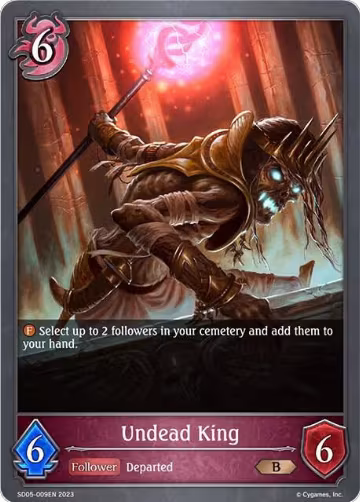 Undead King (SD05-009EN), Waltz of the Undying Night — Shadowverse card price