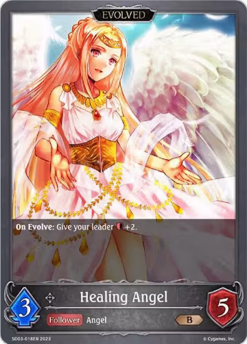 Healing Angel (Evolved) (SD03-018EN), Mysteries of Conjuration — Shadowverse card price