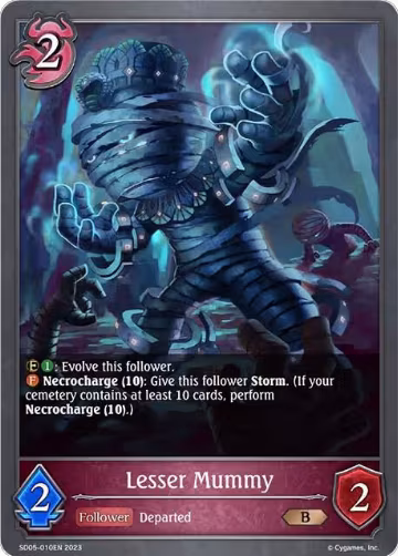 Lesser Mummy (SD05-010EN), Waltz of the Undying Night — Shadowverse card price