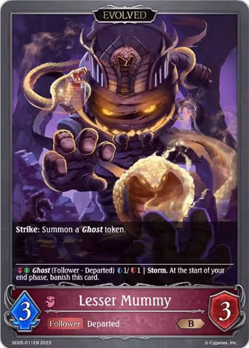 Lesser Mummy (Evolved) (SD05-011EN), Waltz of the Undying Night — Shadowverse card price