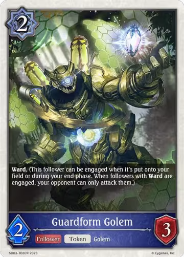 Guardform Golem (SD03-T02EN), Mysteries of Conjuration — Shadowverse card price