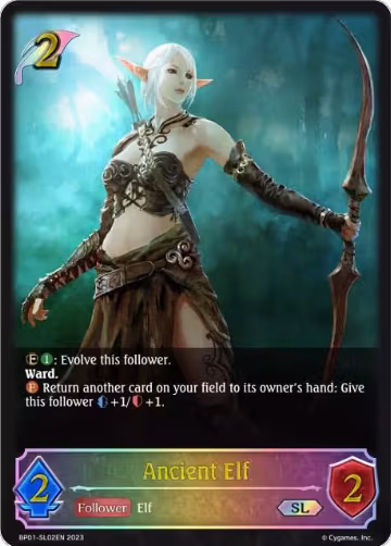 Ancient Elf (SL) (BP01-SL02EN), Advent of Genesis — Shadowverse card price