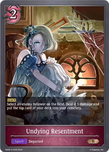 Undying Resentment (SD05-015EN), Waltz of the Undying Night — Shadowverse card price