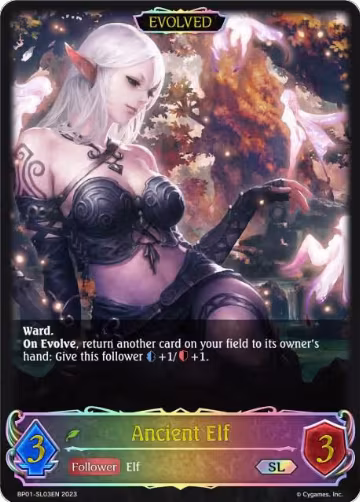 Ancient Elf (SL) (Evolved) (BP01-SL03EN), Advent of Genesis — Shadowverse card price