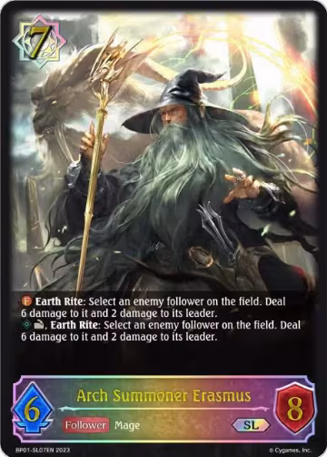 Arch Summoner Erasmus (SL) (BP01-SL07EN), Advent of Genesis — Shadowverse card price