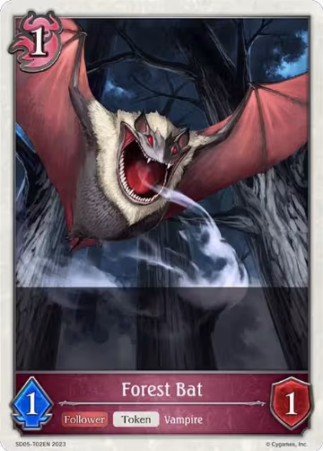 Forest Bat (SD05-T02EN), Waltz of the Undying Night — Shadowverse card price