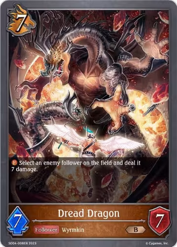 Dread Dragon (SD04-008EN), Wrath of the Greatwyrm — Shadowverse card price