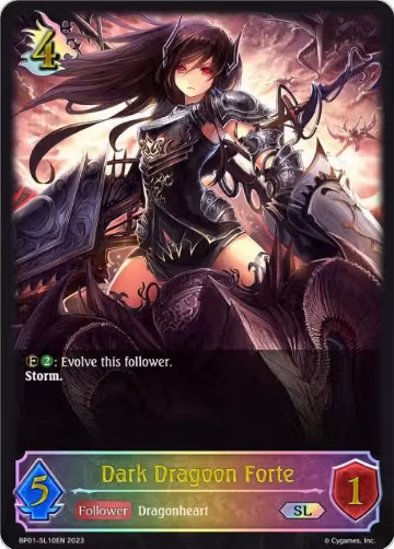 Dark Dragoon Forte (SL) (BP01-SL10EN), Advent of Genesis — Shadowverse card price