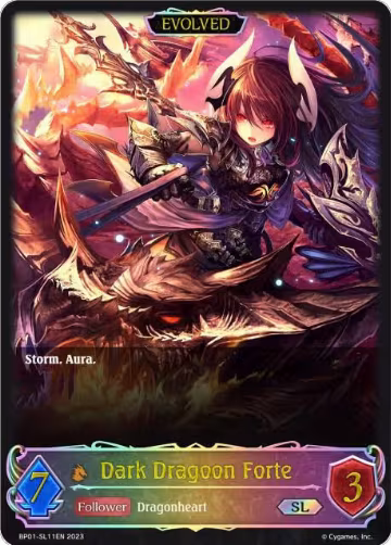 Dark Dragoon Forte (SL) (Evolved) (BP01-SL11EN), Advent of Genesis — Shadowverse card price
