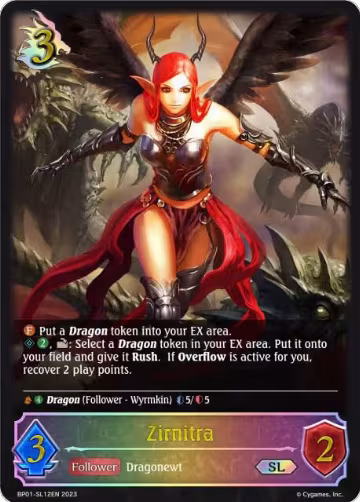 Zirnitra (SL) (BP01-SL12EN), Advent of Genesis — Shadowverse card price