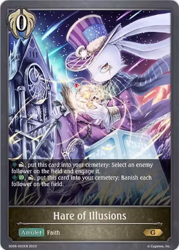 Hare of Illusions (SD06-002EN), Maculate Ablution — Shadowverse card price