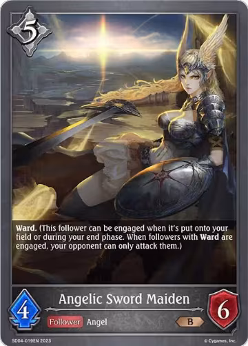 Angelic Sword Maiden (SD04-019EN), Wrath of the Greatwyrm — Shadowverse card price