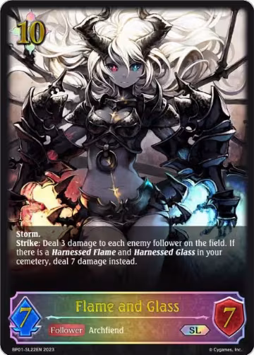 Flame and Glass (SL) (BP01-SL22EN), Advent of Genesis — Shadowverse card price
