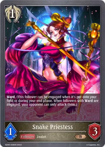 Snake Priestess (SD06-008EN), Maculate Ablution — Shadowverse card price