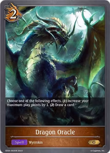 Dragon Oracle (SD04-002EN), Wrath of the Greatwyrm — Shadowverse card price
