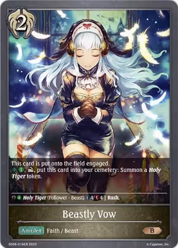 Beastly Vow (SD06-016EN) — card price