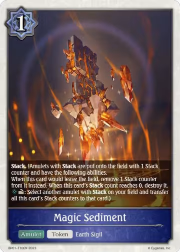 Magic Sediment (BP01-T10EN), Advent of Genesis — Shadowverse card price