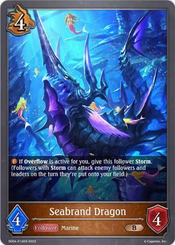 Seabrand Dragon (SD04-014EN), Wrath of the Greatwyrm — Shadowverse card price