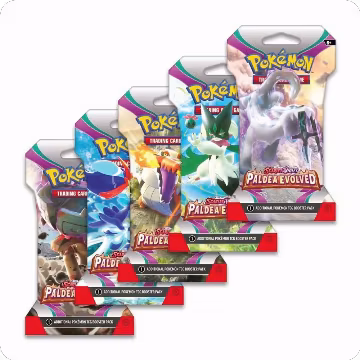 Paldea Evolved Sleeved Booster Pack Art Bundle [Set of 5], Paldea Evolved — Pokémon sealed product price