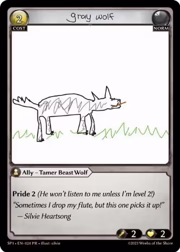 Gray Wolf (024), Supporter Pack 1 — Grand Archive card price