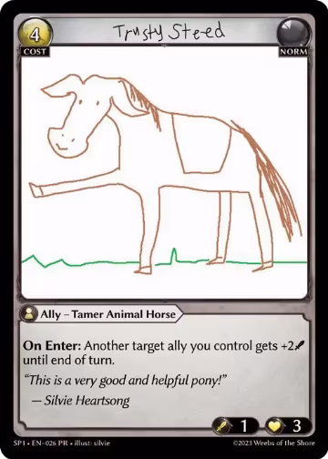 Trusty Steed (026), Supporter Pack 1 — Grand Archive card price