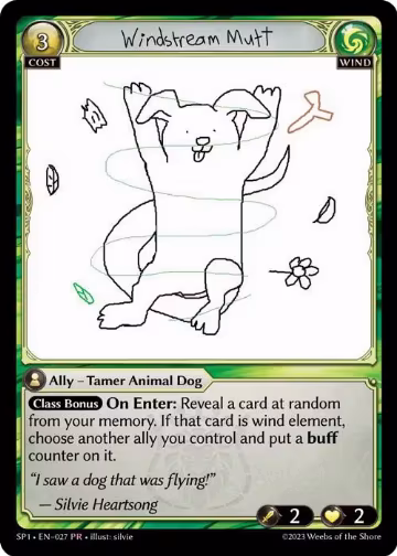 Windstream Mutt (027), Supporter Pack 1 — Grand Archive card price