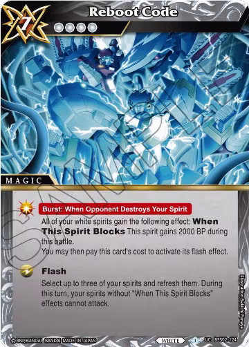 Reboot Code (BSS02-124), False Gods — Battle Spirits card price