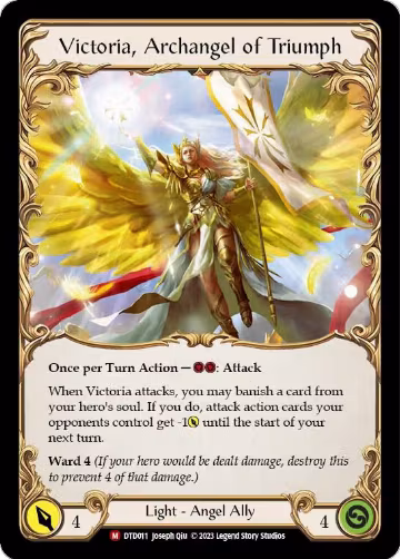 Figment of Triumph // Victoria, Archangel of Triumph (DTD011), Dusk till Dawn — Flesh & Blood card price