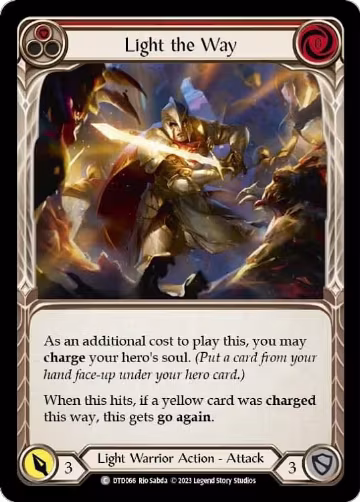Light the Way (Red) (DTD066), Dusk till Dawn — Flesh & Blood card price