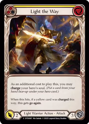 Light the Way (Yellow) (DTD067), Dusk till Dawn — Flesh & Blood card price