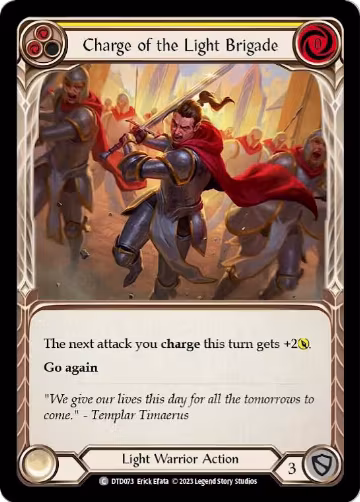 Charge of the Light Brigade (Yellow) (DTD073), Dusk till Dawn — Flesh & Blood card price