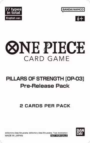 Pillars of Strength - Pre-Release Pack, Pillars of Strength Pre-Release Cards — One Piece sealed product price
